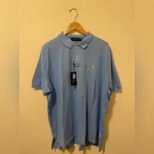 NWT Ralph Lauren Men's Light Blue Polo Shirt XXL